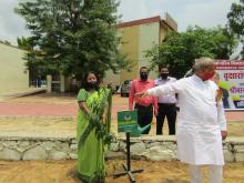 Plantation by Smt.Mahima Dixit,Principal